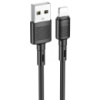 Кабель Hoco X83 Victory USB to Lightning 1m Black (Код товару:27898)