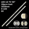 LED підсвітка LG TV 50« Innotek DRT 3.0 50_A/B TYPE A+B 6916L-1781A 6916L-1782A LC500DUE-FGA3 2шт.