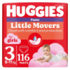 Подгузники Huggies Little Movers/Pants 3 M-Pack 6-11 кг для девочек 116 шт (5029054568033)