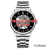 Чоловічий механічний годинник Awarder 022 Silver Steel Mesh з нержавіючої сталі