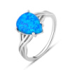 Серебряное кольцо CatalogSilver с опалом 1.373ct, вес изделия 2,46 гр (2083566) 17 размер