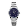 Жіночий класичний годинник Skmei 9058SBU-S Silver-Blue з металевим браслетом та синім циферблатом