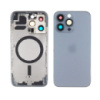 Корпус для Apple iPhone 13 Pro Blue (синий) с задним стеклом, рамкой и стеклом камеры