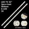 LED підсвітка TV 32« 564mm ZN-32B06G-2 HY-A320M2 HY-A320E8 70622 dla HX-32A32D C9000J7G1274PB12 1шт.