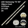 LED підсвітка Samsung TV 55« 6/8-led 3V 1137mm V5DR_550SCA_R0 V5DR_550SCB_R0 V5DR-550SCA-550SCB-R0 18шт.