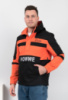 Чоловіча чорно-помаранчева куртка