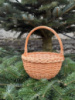 Дитячий кошик «Тасьма»∅ 20 см плетений з натуральної лози з ручкою для Великодня, пасхальна корзинка
