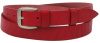 Женский ремень кожаный Skipper, Украина, красный 2,5 см 1353-25