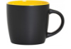 Чашка керамічна Economix Promo BLACK PRINCE 350мл, чорно-жовта