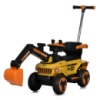 Дитяча каталка-толокар M 5783 трактор, 3 в 1 Жовтий