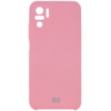 Чохол Silicone Cover Full Camera (AAA) для Xiaomi Redmi Note 10 / Note 10s (Рожевий / Light pink) - купити в SmartEra.ua