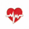 Брошка медична «Серце з електрокардіограмою 2»