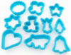 Набор 10 форм для вырубки печенья Fissman пластиковые