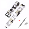 Ремінець для Casio G-Shock AQ-S800/AE-1200 Camo White BK полімерний білий камуфляж