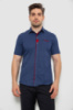 Сорочка чоловіча з принтом, колір синій, 214R7018