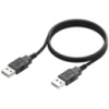 Кабель ColorWay USB to USB 2.0 (M/M) 1m Black (CW-CBUU071-BK)