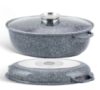 Гусятниця-сковорода-гриль Edenberg 3в1 гранітне покриття для всіх видів плит 8л EB-4602