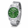 Чоловічий годинник Casio MTP-1381D-3A з зеленим циферблатом та сталевим браслетом