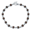 Серебряный браслет CatalogSilver с натуральным гранатом 9.902ct, вес изделия 9,33 гр (2007791) 1720 размер