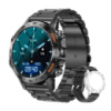 Розумний годинник Modfit K52 Black з металевим ремінцем, вологозахистом IP67 та потужним акумулятором 400 mAh