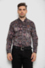 Сорочка чоловіча з принтом, колір коричневий, 214R2684