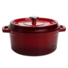 Кастрюля чугунная 3.5 л эмалированная Ø24 см чугунная кастрюля с крышкой для всех видов плит тушения запекания томления HP-1-1-RED