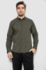 Сорочка чоловіча з принтом, колір хакі, 186R6053