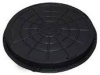 Люк садовый пластмассовый легкий (черный) с замком  ( до 2тн)