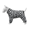 Вітровка для собак WAUDOG Clothes, малюнок «Зебра», M35, В 59-62 см, С 37-40 см