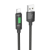 Кабель Hoco U126 с индикатором USB to Lightning 1.2m black