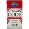 Комплекс для здоровья Крови, Healthy Blood, Vitamin Code, Garden of Life, 60 веганских капсул