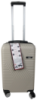 Маленька пластикова валіза на колесах 45L GD Polo світло-бежева