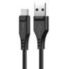 Кабель ACEFAST C3-04 USB to Type-C 3A, 1.2m, TPE, TPE connectors, Black (6974316280866)
