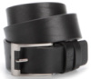 Стильный мужской ремень из натуральной кожи GRANDE PELLE 00773 Черный