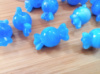 Бусина «конфетка» / размер 10×18 (отв.3 мм)/ Цвет- синий. Цена указана за 10шт.