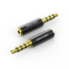 Аудіо перехідник Vention 3.5mm Male to 2.5mm Female Audio Adapter Black Metal Type (BFBB0) (BFBB0)