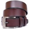 Ремень мужской с классической пряжкой Vintage 20357 Коричневый