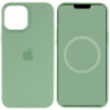 Чохол для Apple iPhone 12 Pro / 12 (6.1«») - Silicone case (AAA) full with Magsafe and Animation (Зелений / Pistachio) - купити в SmartEra.ua