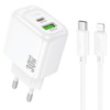 МЗП Hoco CS55A Surplus PD30W+QC3.0 (1USB-A/1C) + кабель Type-C to Lightning