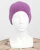 Жіноча зимова фіолетова шапка
