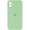 Чохол для Apple iPhone 11 (6.1«») - Silicone Case Square Full Camera Protective (AA) М'ятний / Mint - купити в SmartEra.ua