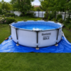Bestway 56408 (305×76 см) каркасний басейн круглий Steel Pro Frame Pool сірий з фільтр насосом 1250 л/год