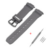 Ремінець Casio accessories для Casio G-Shock DW-6900 Gray BK поліуретановий сірий