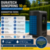 Тепловий насос Duratech SunSpring 10 кВт для басейну до 30 м³ | Безкоштовна доставка | Гарантія 2 роки
