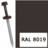 Саморіз для кріплення листового металу RAL 8019 (сіро-коричневий) 4,8*35 мм