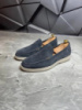 Лоферы мужские замшевые LORO PIANA Suede LUX GREY! Туфли мужские Лоферы серые! Натуральна ЗАМША!