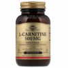 L- Карнитин, L-Carnitine, Solgar, 500 мг, 60 таблеток