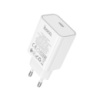СЗУ HOCO C143A110-240V, PD20W, USB-C, White, Box