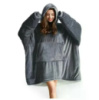 Худі Huggle Hoodie M-118 сірий • Толстовка з капюшоном Huggle Hoodie M-118 сірого кольору ultra plush blanket hoodie плед-худі для дому та відпочинку