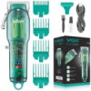 Професійна машинка для стрижки V-660 Professional Clipper Transparent Green • Акумуляторна машинка для волосся VGR V-660